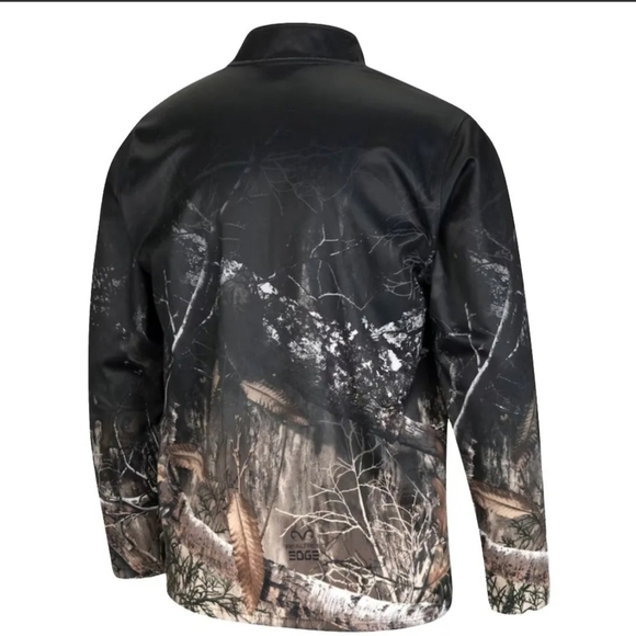 Appalachian State Colosseum Black Realtree Camo Creek 1/4-Zip Pullover Men's XL - Picture 2 of 8